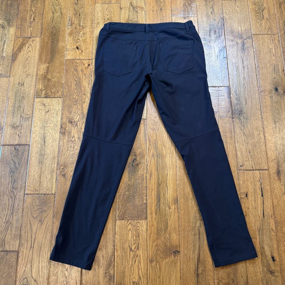 Lululemon ABC 5 Pocket Pants Mens 32 Black Slim Chino Stretch Athleisure - Picture 5 of 7